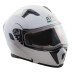 Мотошлем зимний AiM JK906, белый, размер L