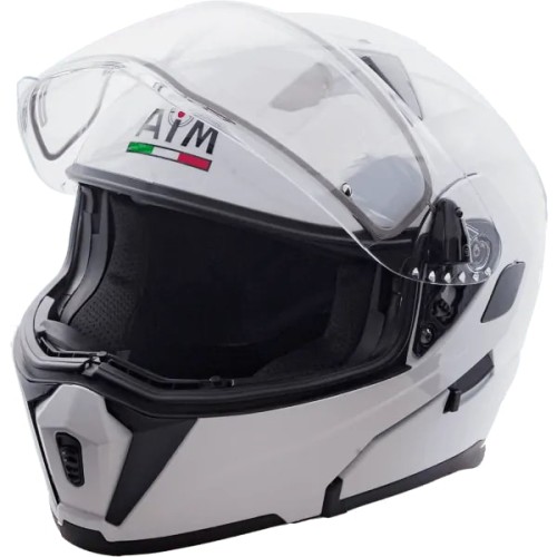 Мотошлем зимний AiM JK906, белый, размер XXL