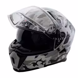 Мотошлем зимний AiM JK906, камуфляж, размер M