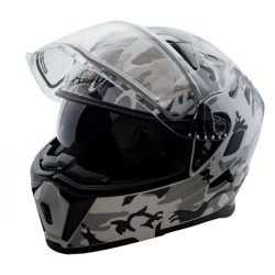 Мотошлем зимний AiM JK906, камуфляж, размер M