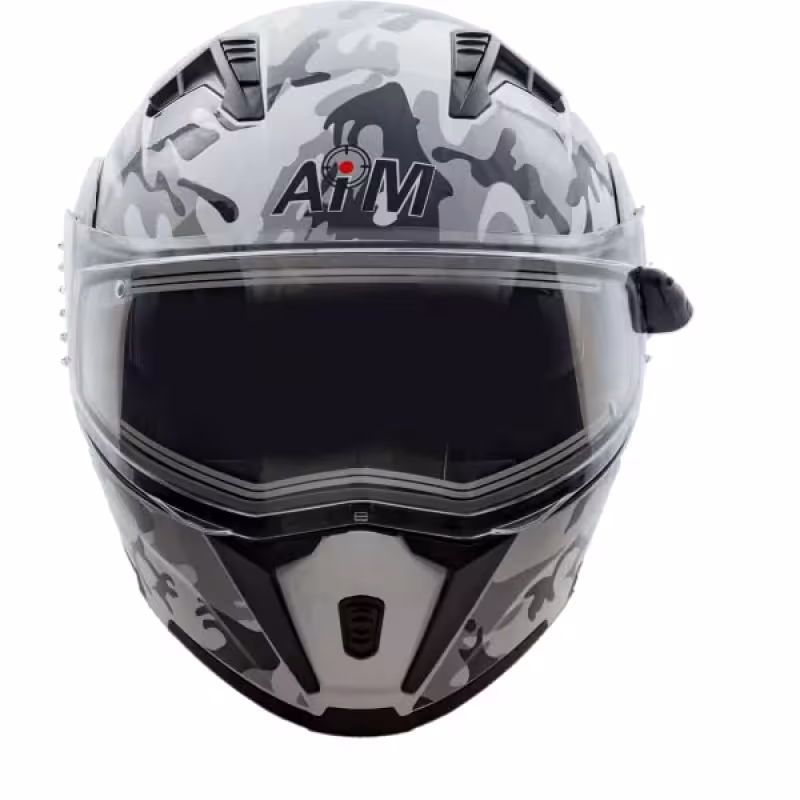 Мотошлем зимний AiM JK906, камуфляж, размер M