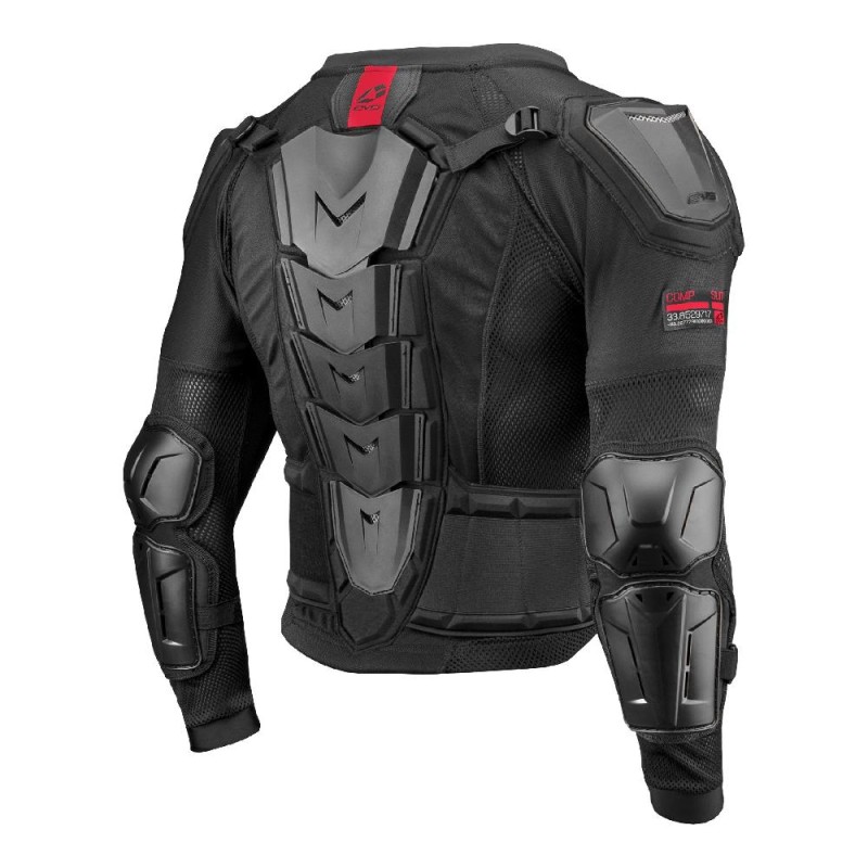 Черепаха защитная EVS Comp, черный/красный, размер XL