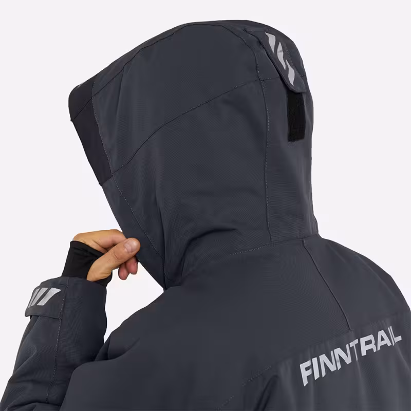 Костюм мужской Finntrail Outback 3753 Dark Grey, мембрана Hard-Tex, серый, размер 42-44 (XS), 160-170 см