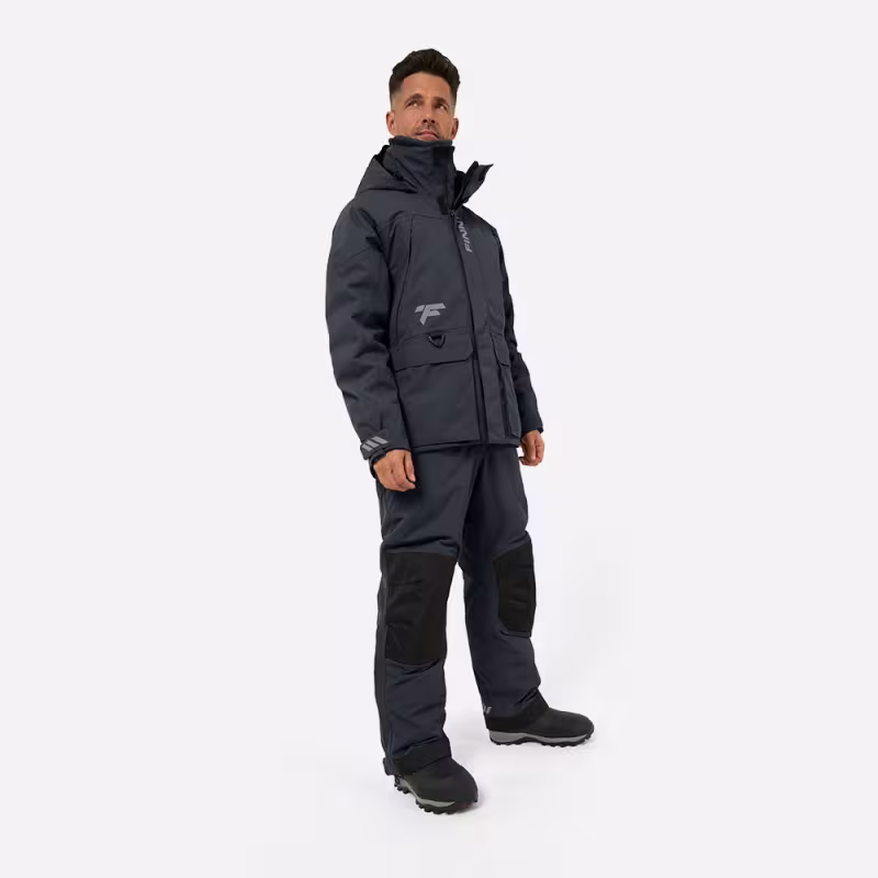 Костюм мужской Finntrail Outback 3753 Dark Grey, мембрана Hard-Tex, серый, размер 50-52 (L), 175-185 см