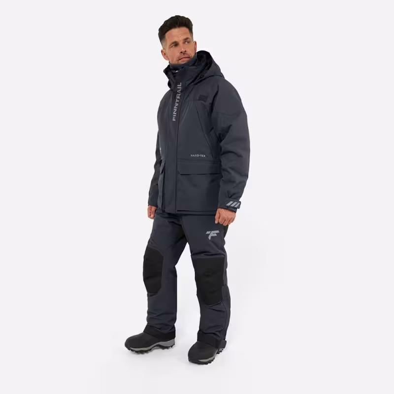 Костюм мужской Finntrail Outback 3753 Dark Grey, мембрана Hard-Tex, серый, размер 54-56 (XL), 180-190 см
