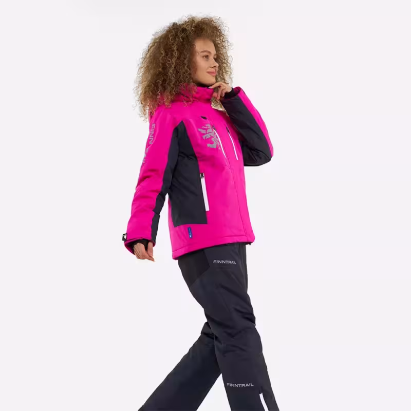 Костюм женский Finntrail Atlas W 3460 Pink, мембрана Hard-Tex, розовый, размер 42-44 (XS), 155-165 см