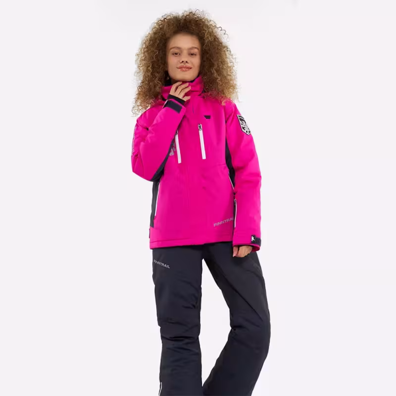 Костюм женский Finntrail Atlas W 3460 Pink, мембрана Hard-Tex, розовый, размер 46-48 (M), 165-175 см