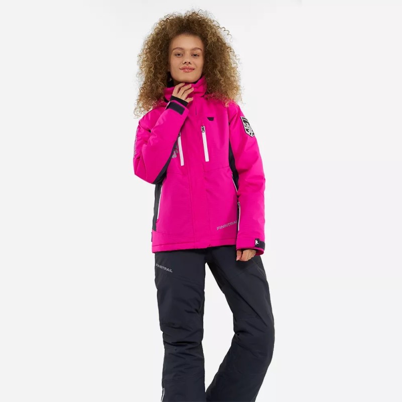 Костюм женский Finntrail Atlas W 3460 Pink, мембрана Hard-Tex, розовый, размер 46-48 (M), 165-175 см