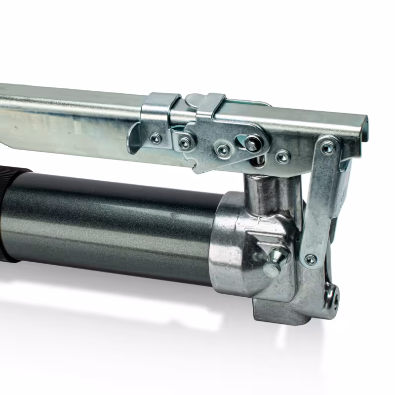 Шприц рычажный Runtec RT-BJ467 2-х плунжерный, усиленный, с переключением плунжеров, 400 мл