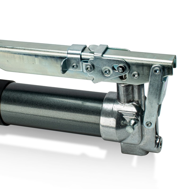 Шприц рычажный Runtec RT-BJ467 2-х плунжерный, усиленный, с переключением плунжеров, 400 мл