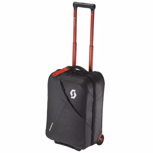Чемодан на колесах Scott Travel Softcase 40 dark grey/red clay, 40 л, темно-серый