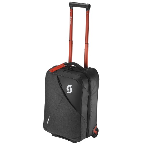 Чемодан Scott Travel Softcase 40 dark grey/red clay, 40 л, темно-серый