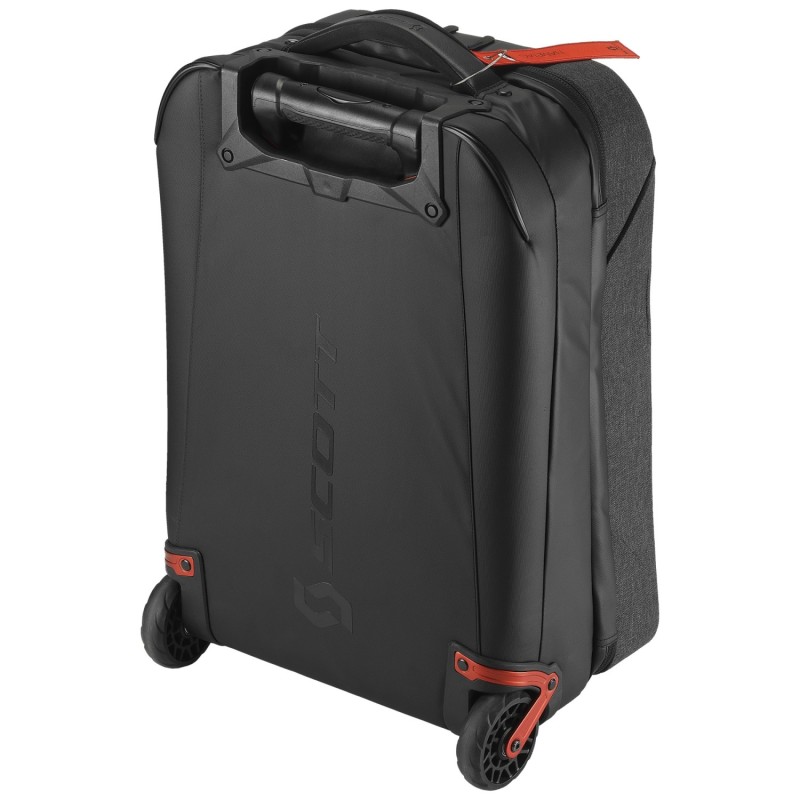 Чемодан Scott Travel Softcase 40 dark grey/red clay, 40 л, темно-серый