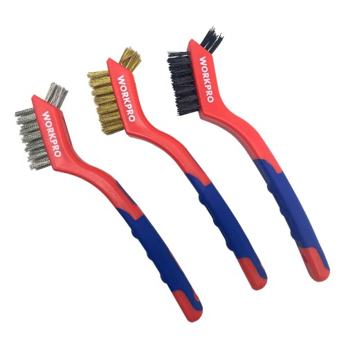 Набор кордщеток ручных Workpro WP253005, 180 мм, 3 шт