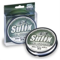 Леска монофильная Sufix XL Strong x10 Platinum, 0.18 мм, 2.8 кг, 100 м, серебристо-белый