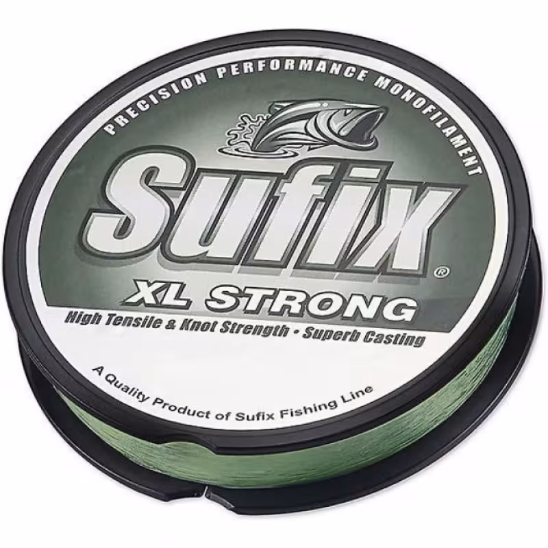Леска монофильная Sufix XL Strong x10, 0.30 мм, 7.7 кг, 100 м, зеленый