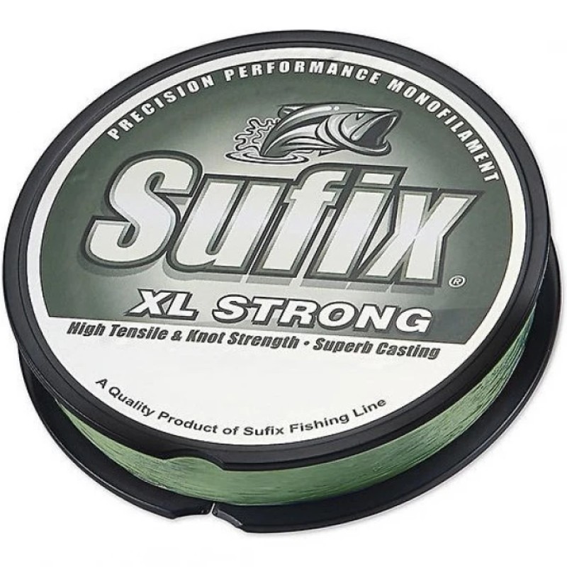 Леска монофильная Sufix XL Strong x10, 0.30 мм, 7.7 кг, 100 м, зеленый