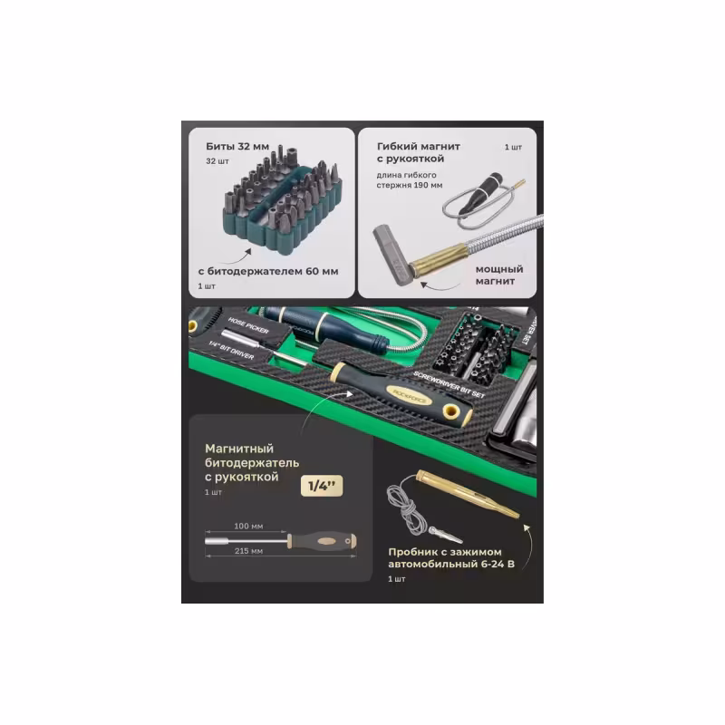 Набор отверток и бит RockForce RF-K21192, 119 предметвовто