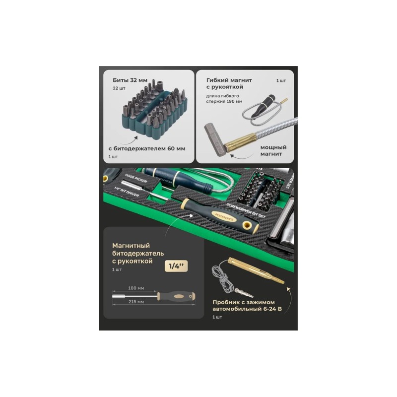 Набор отверток и бит RockForce RF-K21192, 119 предметвовто