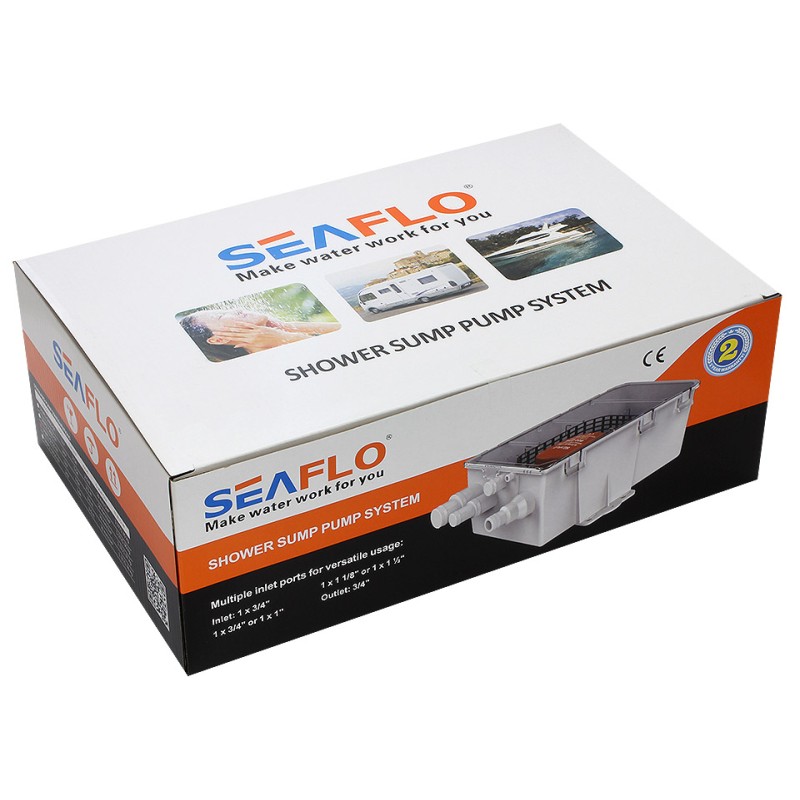 Бак сточный для душа  Seaflo, 12 В