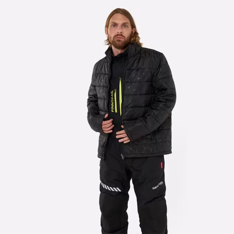 Костюм мужской Finntrail Fjord 3754 Graphite, мембрана Hard-Tex, черный, размер 44-46 (S), 165-175 см