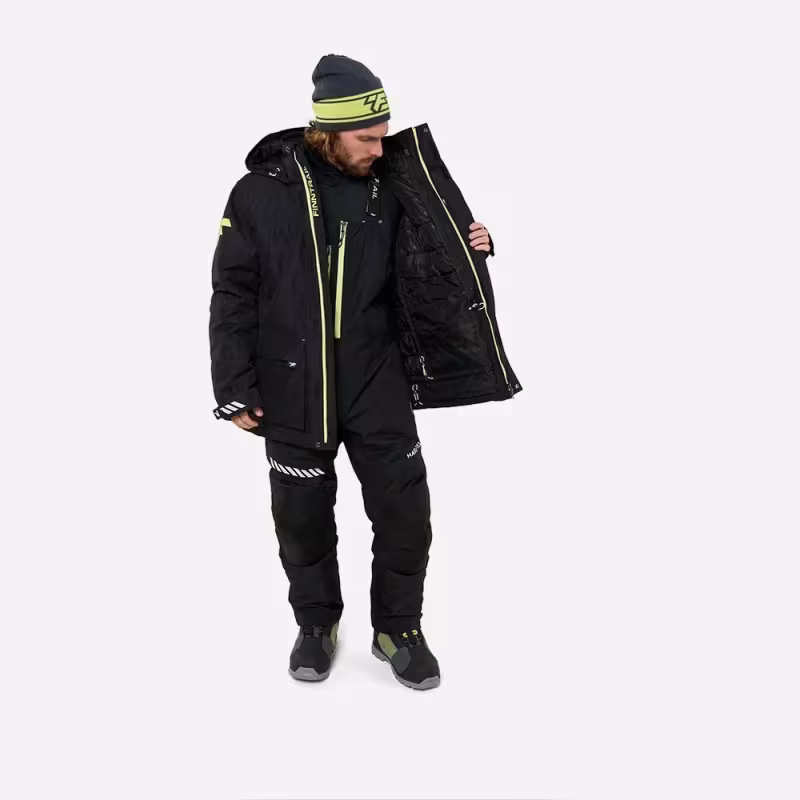 Коcтюм мужской Finntrail Fjord 3754 Graphite, мембрана Hard-Tex/Thermalrate, черный, размер 50-52 (L), 175-185 см