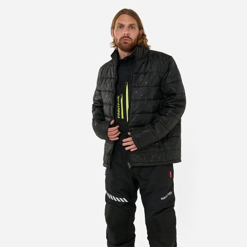 Коcтюм мужской Finntrail Fjord 3754 Graphite, мембрана Hard-Tex/Thermalrate, черный, размер 50-52 (L), 175-185 см