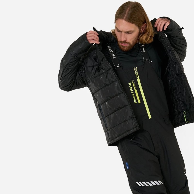 Коcтюм мужской Finntrail Fjord 3754 Graphite, мембрана Hard-Tex/Thermalrate, черный, размер 54-56 (XL), 180-190 см