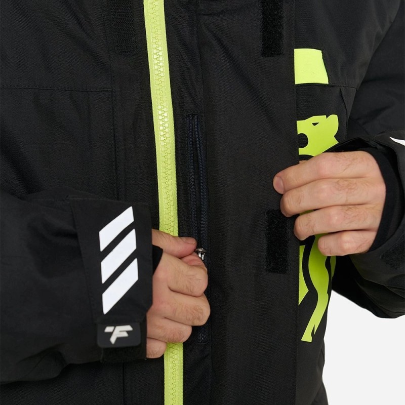 Коcтюм мужской Finntrail Fjord 3754 Graphite, мембрана Hard-Tex/Thermalrate, черный, размер 58-60 (XXL), 185-195 см