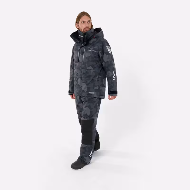 Коcтюм мужской Finntrail Tournament Insulated 3755 CamoShadowBlack, мембрана Totay/Dupont, черный камуфляж, размер 50-52 (L), 175-185 см