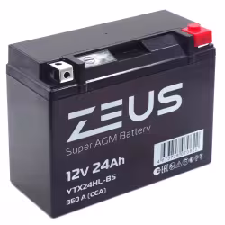 Аккумулятор Zeus YTX24HL-BS 20Ah, 12V