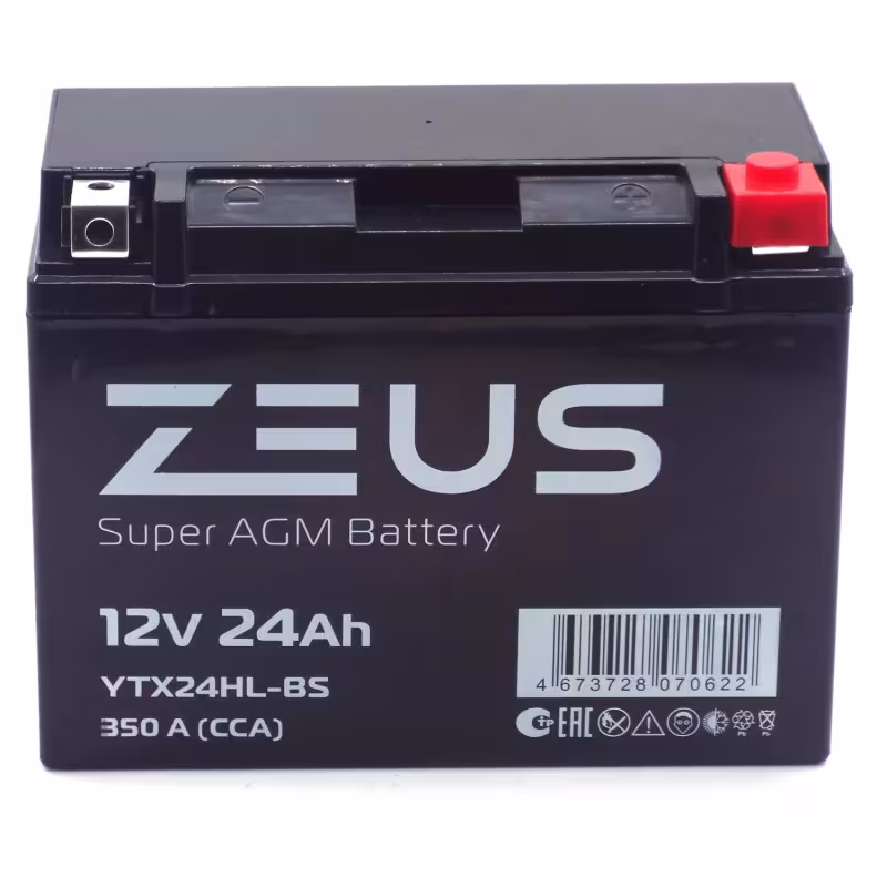 Аккумулятор Zeus YTX24HL-BS 20Ah, 12V