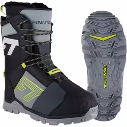 Ботинки снегоходные Finntrail Blizzard 5226 GraphiteYellow, черный/желтый, размер 42