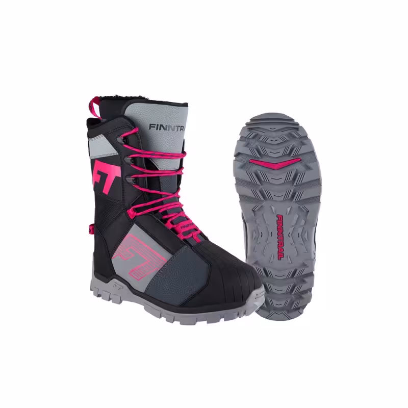 Ботинки снегоходные Finntrail Blizzard 5226 GraphitePink, розовый/черный, размер 39