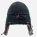 Шапка-ушанка Finntrail Hat Terra 2950 Graphite, мембрана Hard-Tex, черный, размер M-L
