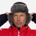 Шапка-ушанка Finntrail Hat Terra 2950 Graphite, мембрана Hard-Tex, черный, размер M-L
