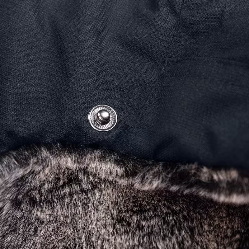 Шапка-ушанка Finntrail Hat Terra 2950 Graphite, мембрана Hard-Tex, черный, размер M-L