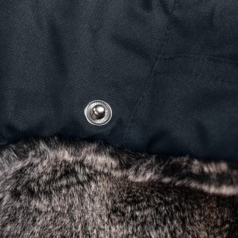 Шапка-ушанка Finntrail Hat Terra 2950 Graphite, мембрана Hard-Tex, черный, размер M-L