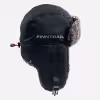 Шапка-ушанка Finntrail Hat Terra 2950 Graphite, мембрана Hard-Tex, черный, размер XL/XXL