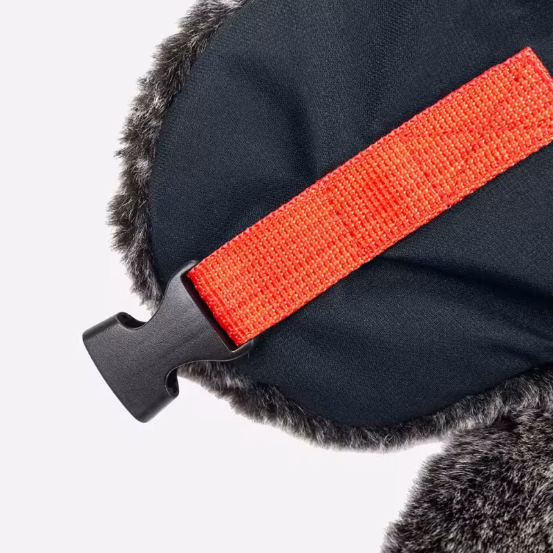 Шапка-ушанка Finntrail Hat Terra 2950 Graphite, мембрана Hard-Tex, черный, размер XL-XXL