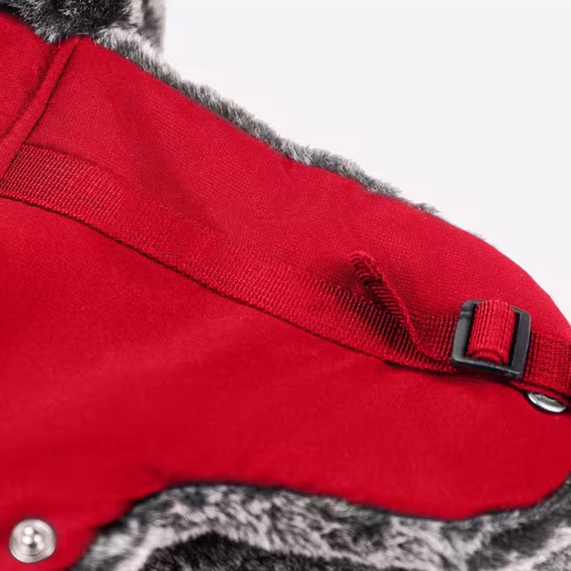 Шапка-ушанка Finntrail Hat Terra 2950 Red, мембрана Hard-Tex, красный, размер M-L