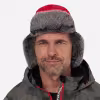 Шапка-ушанка Finntrail Hat Terra 2950 Red, мембрана Hard-Tex, красный, размер M/L