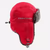 Шапка-ушанка Finntrail Hat Terra 2950 Red, мембрана Hard-Tex, красный, размер M/L