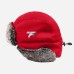 Шапка-ушанка Finntrail Hat Terra 2950 Red, мембрана Hard-Tex, красный, размер M-L