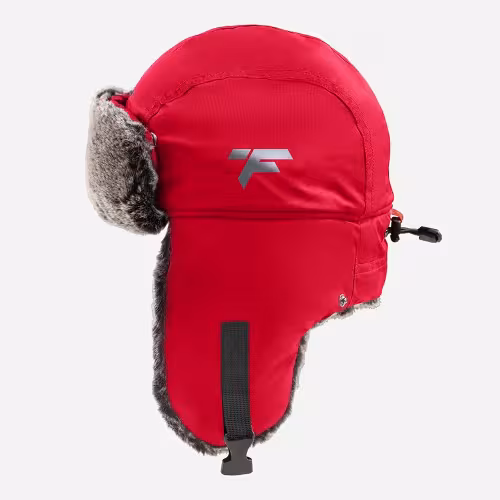 Шапка-ушанка Finntrail Hat Terra 2950 Red, мембрана Hard-Tex, красный, размер XL-XXL