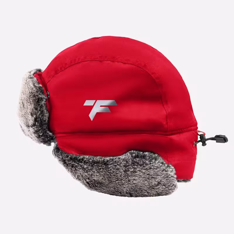 Шапка-ушанка Finntrail Hat Terra 2950 Red, мембрана Hard-Tex, красный, размер XL-XXL