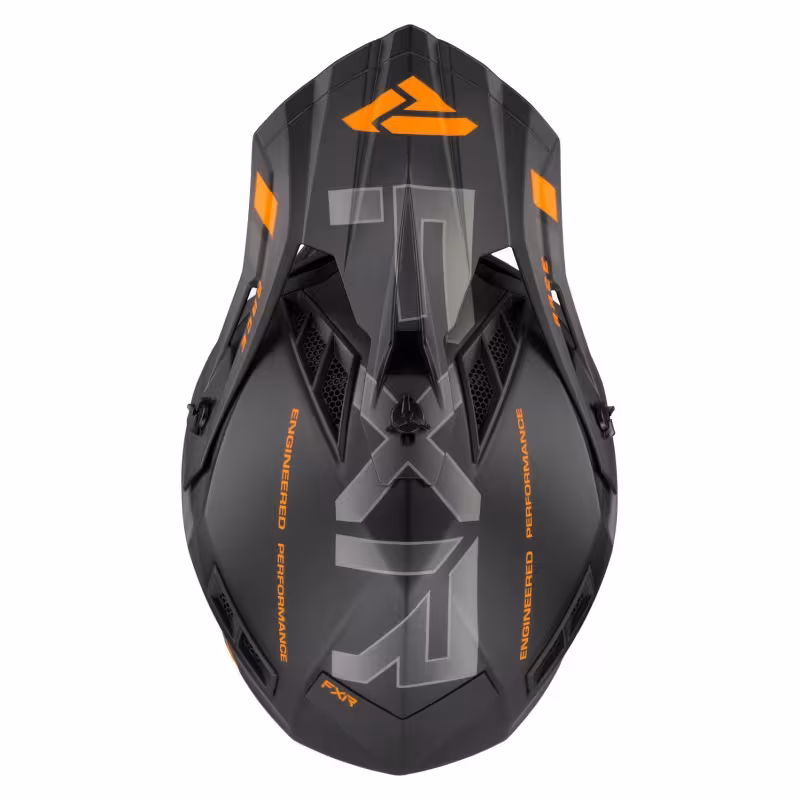 Мотошлем FXR Helium Race, черный/оранжевый, размер L