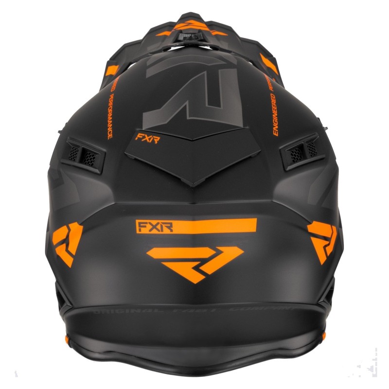 Мотошлем FXR Helium Race, черный/оранжевый, размер L