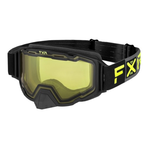 Мотоочки FXR Maverick Black/Char/HiVis, черный/желтый