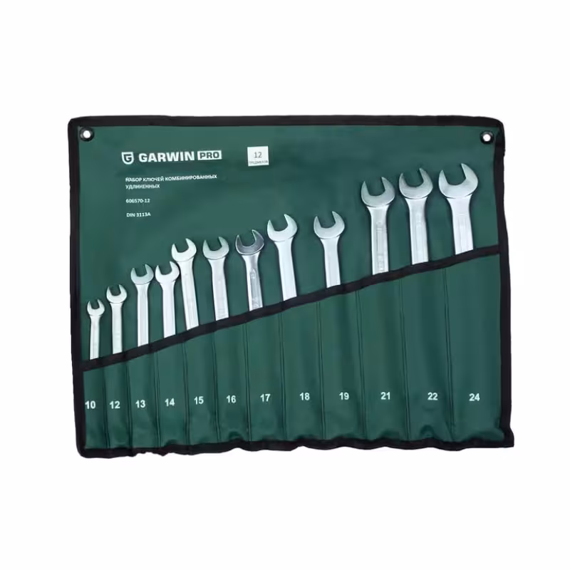 Набор ключей комбинированных удлиненных Garwin 606570-12, 12 предметов